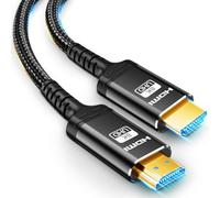 Akake 8K HDMI Fiber Optic Cable 2.1-40M Unidirectional Ultra 48Gbps High Speed HDMI Cord, 3D, 8K60, 4K120, 144Hz - Gold Plated, Braided Cord - Ideal for HDTV, PC, Projector, Large Displays