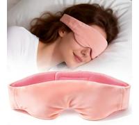 Akakios Heated Eye Mask for Dry Eyes, Microwavable Moist Heat Eye Masks Warm Compress for Dark Circles and Puffiness, Relief Stye Treatment, with Washable Cover(Pink)