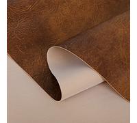 AKAKUS Faux Leather Leatherette Vinyl Leather Cloth Upholstery Fabric Material.Width140 (Honey, 1.Metres)