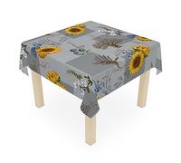 AKAKUS Table Cloth Wipeable Tablecloth PVC Plastic Wipe Clean Waterproof Square Table Cover Protector for Kitchen Picnic Outdoor Indoor (DT53, 137x200.cm (54"x78" inch))