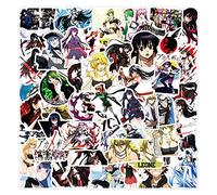 Akame ga Kill! Sticker Pack 50pcs, Vinyl Sticker for Water Bottles Laptop Skateboard Notebook, Gift for Adults Kids Teens