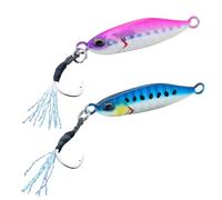 Akami Pin Jig Micro Jig - Sinking Jigging Bait for Mackerel, Sugarelli and Tonnets - Perfect for Light Shore Jigging and Vertical Boat (1 SARDA + 1 PINK, 5g Jig | 37mm)