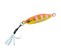 Akami Pin Jig Micro Jig - Sinking Jigging Bait for Mackerel, Sugarelli and Tonnets - Perfect for Light Shore Jigging and Vertical Boat (ZEBRA GOLD, 5g Jig | 37mm)