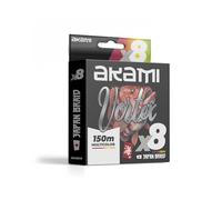 Akami Vortex X8 Multi-Color Braided PE 8 Strands - Japanese Technology, High Strength, Round Profile - Various Sizes (Multic, 0.12 mm - 150 m)