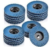 Akamino 15 Pcs Angle Grinder Discs 76mm, 40 Grit Flap Discs Grinding Wheel Sanding Discs for Angle Grinder to Sanding Grinding Polishing Metal Wood Steel (Blue,3 Inch)