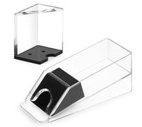 Akamino 4 Deck Blackjack Shoe and Discard Tray, Clear Acrylic Card Dispenser Blackjack Dealing Shoe Card Dispenser for Playing Cards,Standard Size Poker Deck,Family Game Night