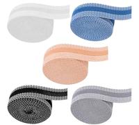 Akamino 5 Pcs Wonder Web Hemming Tape for Trousers 10M * 2.5CM Wide No Sew Iron on Extra Strong Invisible Adhesive Hemming Web, Washable Pants Hemming Tapes for Clothes, Curtains, Jeans & Skirts