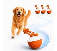 Akamiti Pack of 3 Interactive Dog Toy Ball, Dog Ball, Electric Automatic Rolling with LED Lights and Simulated Bird Voices, 3 Game Modes, Automatic for Small Medium Large Dogs
