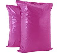 AKAR 22 x 30 Inch Mailing Bags - Strong Polythene Posting Mail Bags with Aluminium Adhesive Strip - 60 Microns - Easy Seal - XX-Large 56 x 76cm - For Non-Fragile Item (Pink, 5 Pack)