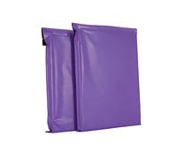 AKAR 6.5 x 9 Inch Purple Mailing Bags - 5000 Pack of Strong Polythene Posting Mail Bags with Aluminium Adhesive Strip - 55 Microns - Easy Seal, 16.5 x 23cm A5 - For Non-Fragile Items