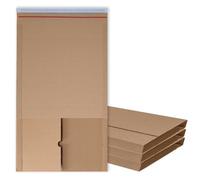 AKAR Book Wrap Mailer (147x126 + 60mm) Postal Boxes for Posting Packaging & Secured Shipping | Protective Corrugated Cardboard Mailer cover from the edges | Perfect for CDs Case Packed (50)
