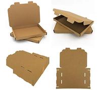 AKAR C5/A5 Postal Boxes - 218x159x20mm - Pack of 25 - Royal Mail Large Letter Box for Packing and Shipping - Brown Cardboard