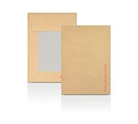 AKAR C6 A6 162 x 114 mm Brown Hard Board Backed 'Please Do Not Bend' Envelopes Mailer (25)