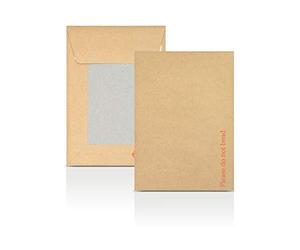 AKAR C6 A6 162 x 114 mm Brown Hard Board Backed 'Please Do Not Bend' Envelopes Mailer (25)