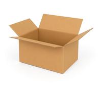 AKAR Cardboard Shipping Boxes 254x203x152mm (10x8x6 Inches) - Small Parcel Size, Single Wall, Brown, Flat Packed - Multipack for Mailing & Packaging (25)