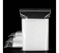 AKAR Clear Grip Seal Bags Small 3" x 7.5" | 1,000 Resealable Press & Seal Plastic Bags | Zip Lock Poly Packaging for Kitchen Storage, Jewellery, Sweets, DIY Arts