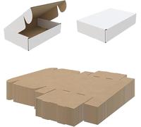 AKAR Die Cut Boxes - White Cardboard Packaging for Small Parcels - 9x6x2" || 230x150x50mm - 20 Pieces