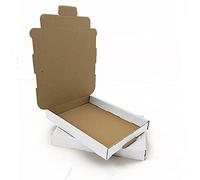 AKAR White A6/C6 Large Letter Postal Box, 112x163x20mm, Royal Mail Box for Posting and Letters [Pack of 25]