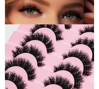 AKARA False Eyelashes 7 Pairs 3D Faux Mink Eyelash Natural Lashes(3D-W02)