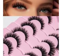 AKARA False Eyelashes 7 Pairs 3D Faux Mink Eyelash Natural Lashes(3D-W05)