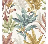 Akari Madagascar Leaf Wallpaper Multi Rasch 282879 Tropical