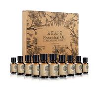 AKARZ 10 Packs Essential Oils Set, 10x10ml Aromatherapy Collection for Diffuser, Home, Candle & Soap Making - Top Scent Kit - Gift Set