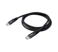 Akasa USB-C to USB-C 100W PD Charging Cable | 20V / 5A | Braided Cable | E-Marker Smart Chip | 1m | AK-CBUB54-10BK