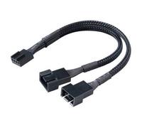 Akasa - 2X Pwm Fan Power Splitter Lead From 4 Pin Molex, 15Cm Braided Cable