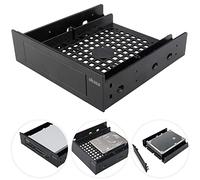 Akasa 3.5" Device/SSD/HDD Adapter | 5.25" to 3.5" Bay Adapter | 2.5/3.5 Inch Hard Drive Enclosure | SSD Mounting Bracket | for 5.25 inch PC Front Bay | AK-HDA-05