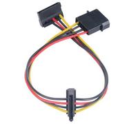 Akasa 30cm 4-pin Molex to Twin SATA Power Connectors