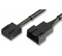 AKASA - 4 Pin Molex PWM Fan Power Extension Lead, 30cm Sleeved