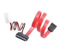 Akasa 40cm SATA Cable for Slimline Opticals | SATA Data & SATA Power Cable Converter | 400mm | AK-CB050-40