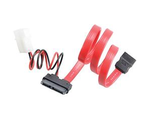 Akasa 40cm SATA Cable for Slimline Opticals | SATA Data & SATA Power Cable Converter | 400mm | AK-CB050-40