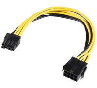 AKASA - 8 Pin Male to Female Adaptor Cable, 200mm