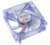 AKASA AK-170CB-4BLS Clear Crystal Blue LED Case Fan 80mm