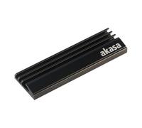 Akasa M.2 SSD Heatsink | Aluminum Heatsink Cooling Fin | Pre-applied Thermal Adhesive Tape | 71 x 22 x 6.4mm | Suitable for M.2 2280 SSD & PS5 Pro | Black | A-M2HS01-BK