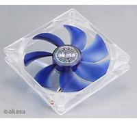Akasa AK-195BL 140mm Silent Blue Case Fan, Adjustable Fittings