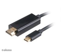 Akasa AK-CBCA12-18BK Type C to HDMI Adaptor Cable 1.8M