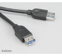 Akasa AK-CBUB02-15BK USB 3.0 SuperSpeed 5Gbps Type A Cable Extension(150cm)
