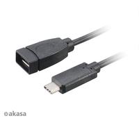 Akasa AK-CBUB30-15BK USB 3.1 Type C to Type A Adaptor Cable 15cm