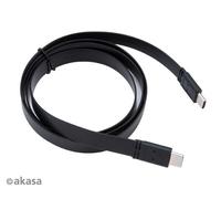 Akasa AK-CBUB46-10BK Super Slim USB 3.1 Gen 2 Type-C to Type-C Cable 1M Black