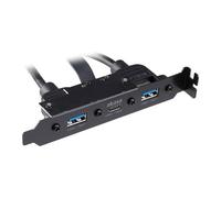 Akasa AK-CBUB52-50B USB 3.1 Gen2 Internal to External PCI Bracket, 1x USB 3.1 Ge