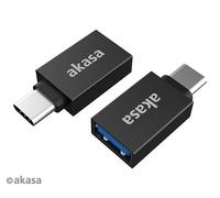 Akasa AK-CBUB62-KT02 USB Type-C Male to USB Type-A Female Adapter (2-pack)