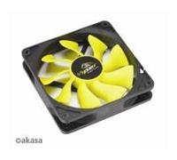 Akasa AK-FN059 computer cooling system Computer case Fan Black, Yellow