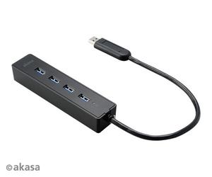 Akasa AK-HB-08BK Connect 4 SX 4 Port USB 3.0 Hub