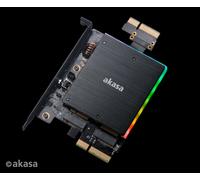 Akasa RGB Dual M.2 PCIe SSD Adapter