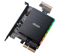 Akasa RGB Dual M.2 PCIe SSD Adapter