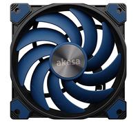 Akasa Alucia SC12, 120mm PWM Case Fan, Up to 2000RPM and 56.3 CFM, Anti-vibration Pads, High Airflow PC Fan, Blue Cooling Fan for Case, CPU Cooler and Radiators, AK-FN117