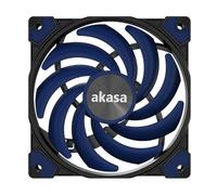 Akasa Alucia XS12, 120mm PWM Case Fan, High Performance Cooling Fan, 4 Pin, 120 x 15mm Sizing Slim Low-Noice, Up to 2000 RPM & 41.59 CFM, Blue, AK-FN122-BL