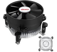 Akasa Aluminium Core Value CPU Cooler | Low Noise PWM Fan | TDP 77W | Aluminium Heatsink | 92mm Quiet Fan | Easy Installation | Designed for Intel LGA775, LGA115x, LGA1200 | AK-CC7108EP01